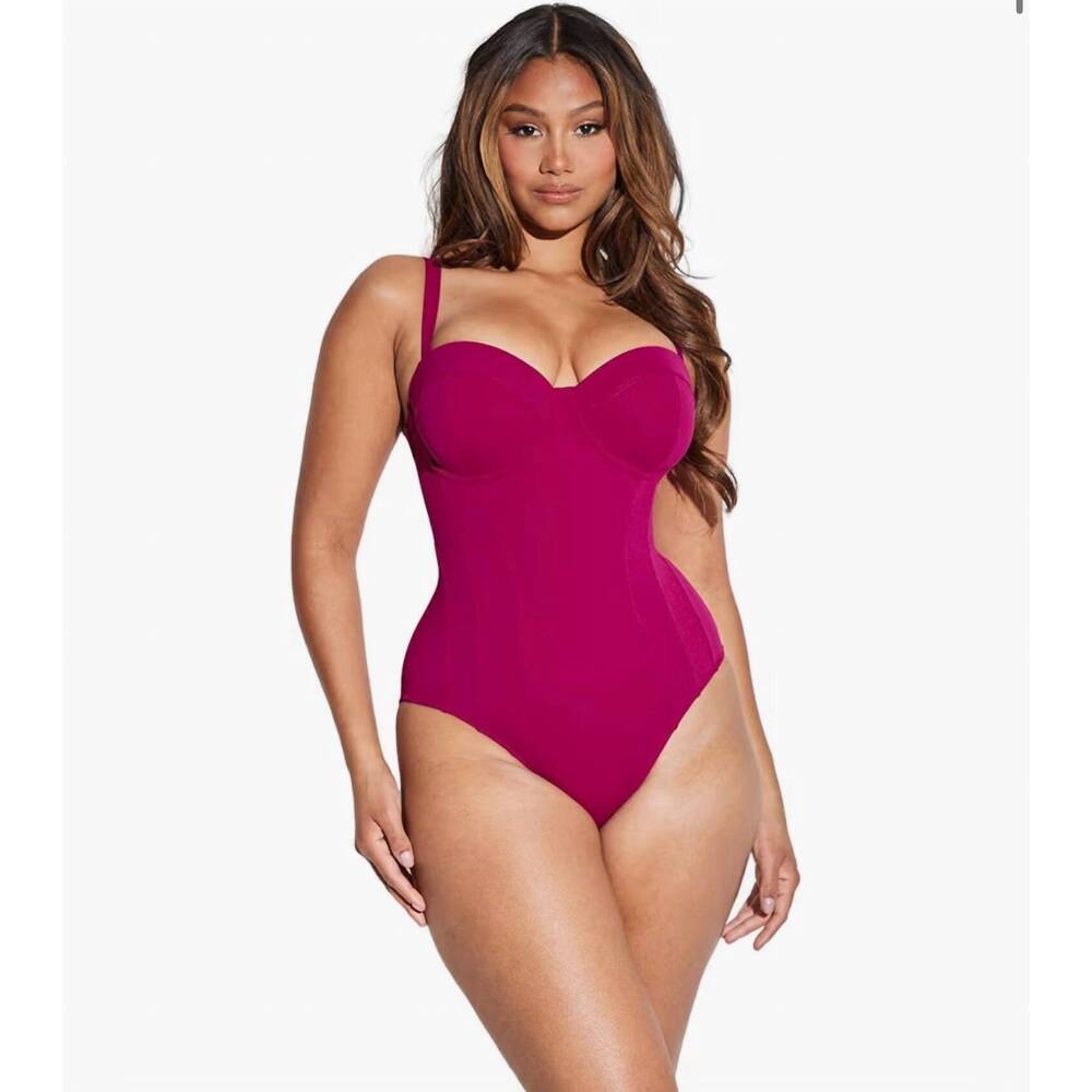NEW TA3 lushy one-piece swimsuit in berry